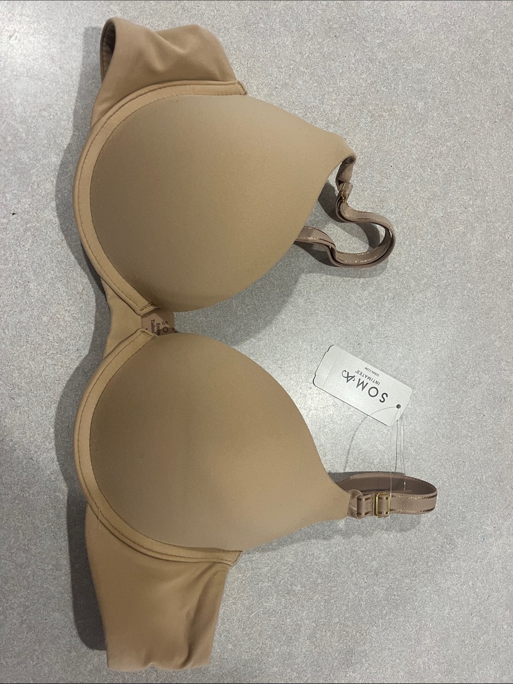 Soma Smooth T-Shirt Bra — Nude/Tan